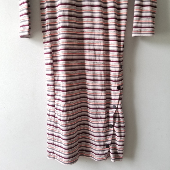 Wild Fable Ribbed Knit Striped Midi Dress - Picture 4 of 10